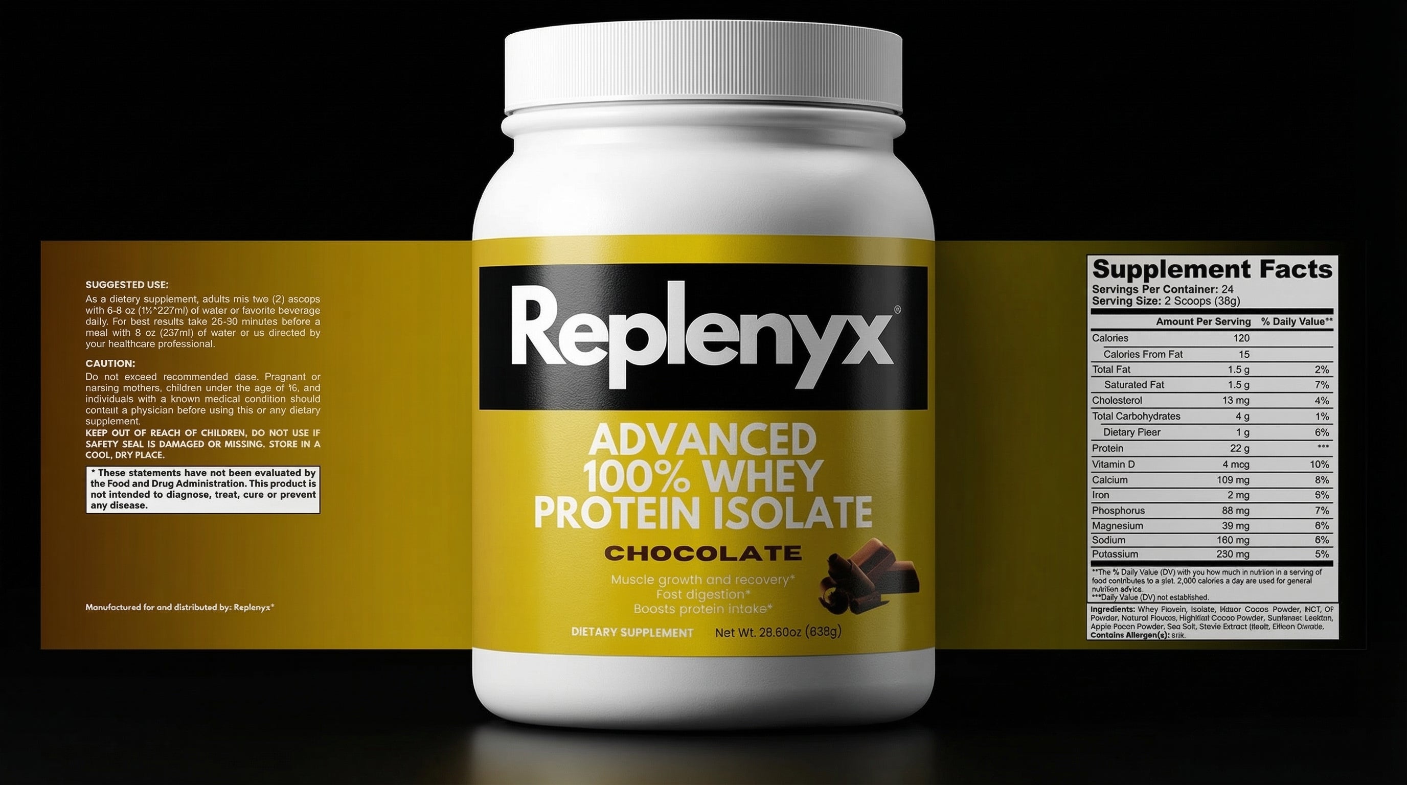 Advanced 100% Whey Protein Isolate (Chocolate)